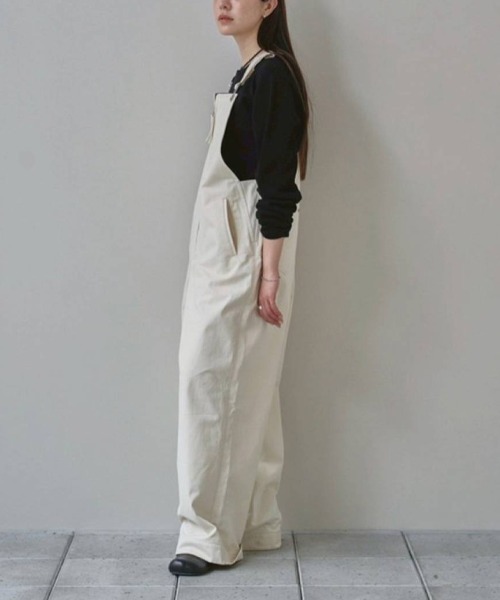 TODAYFUL（トゥデイフル）の「TODAYFUL Frontzip Twill Salopette
