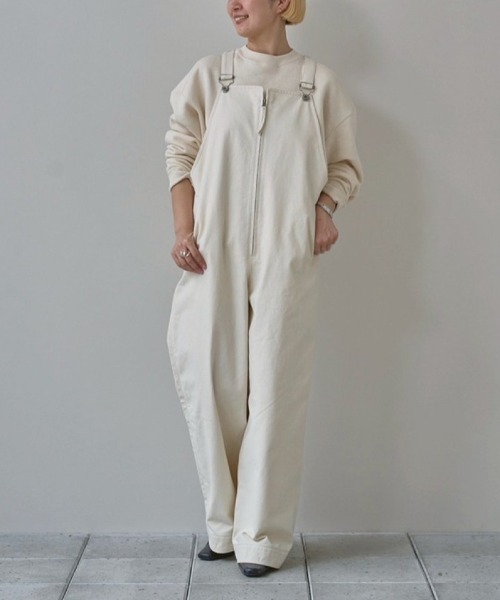 TODAYFUL（トゥデイフル）の「TODAYFUL Frontzip Twill Salopette