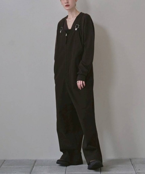 TODAYFUL（トゥデイフル）の「TODAYFUL Frontzip Twill Salopette