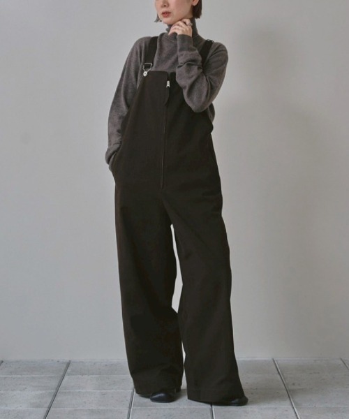 TODAYFUL（トゥデイフル）の「TODAYFUL Frontzip Twill Salopette