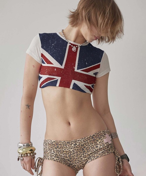 SCULPTOR(スカルプター)の「Union Jack Baby Tee(Tシャツ/カットソー・レディース・ブラック/ホワイト・X-SMALL/SMALL/MEDIUM/LARGE)」の5枚目の写真