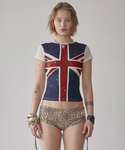 SCULPTOR(スカルプター)の「Union Jack Baby Tee(Tシャツ/カットソー・レディース・ブラック/ホワイト・X-SMALL/SMALL/MEDIUM/LARGE)」の6枚目の写真