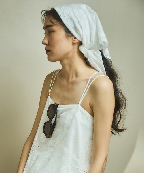 IENA（イエナ）の「レーススカーフ（バンダナ/スカーフ・レディース・ホワイト・FREE）」の18枚目の写真