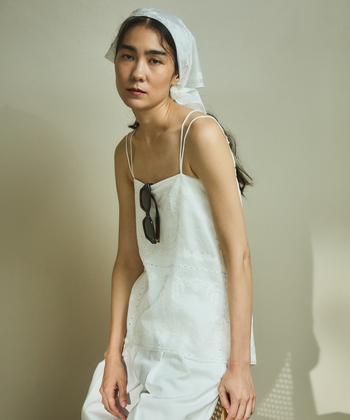 IENA（イエナ）の「レーススカーフ（バンダナ/スカーフ・レディース・ホワイト・FREE）」の16枚目の写真