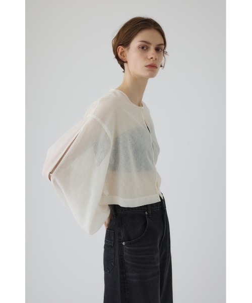 Open sleeve sheer SH オープンスリーブシアーシャツ（シャツ