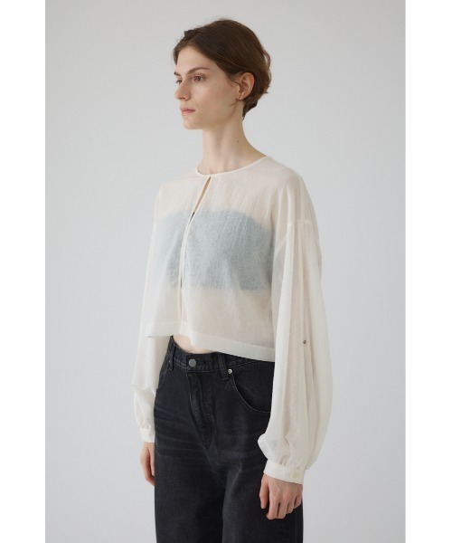 トップス RIM.ARK Open sleeve sheer SH Open sleeve sheer SH オープンスリーブシアーシャツ（シャツ
