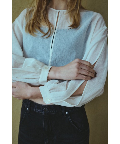 Open sleeve sheer SH オープンスリーブシアーシャツ（シャツ
