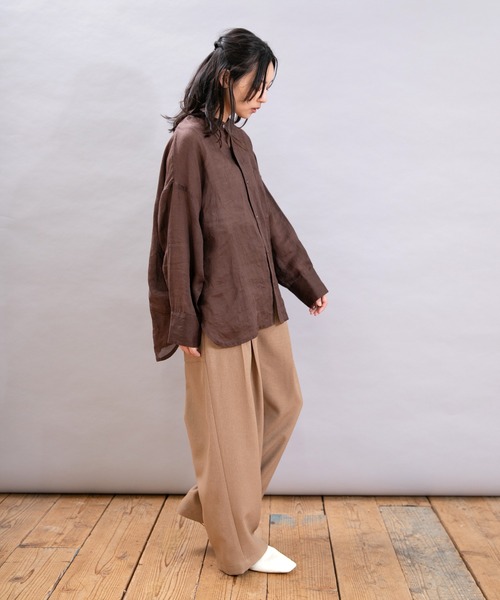 R4366 ウールライクなコックさんのスラックスパンツ 