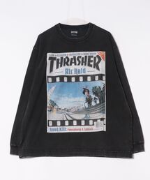 THRASHER（スラッシャー）の「THRASHER/スラッシャー 長袖 Tシャツ ロンT バックプリント ピグメント加工 ヴィンテージ風 254TH1LT069（Tシャツ/カットソー）」