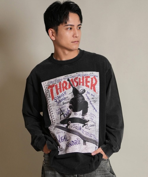 セール】THRASHER/スラッシャー 長袖 Tシャツ ロンT バックプリント