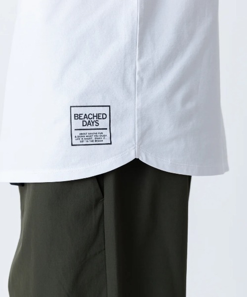 BEACHED DAYS(ビーチドデイズ)の「【BEACHED DAYS/ビーチドデイズ】DRY TEE 速乾性素材 ランニングウエア Tシャツ(Tシャツ/カットソー・メンズ・オレンジ/ブルー/ホワイト/ブラック・LARGE/X-LARGE/MEDIUM)」の5枚目の写真