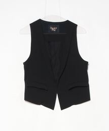 Dignite collier ブラック ベスト Dignite Collier/ディニテコリエ ダブルポケットシアーサファリ