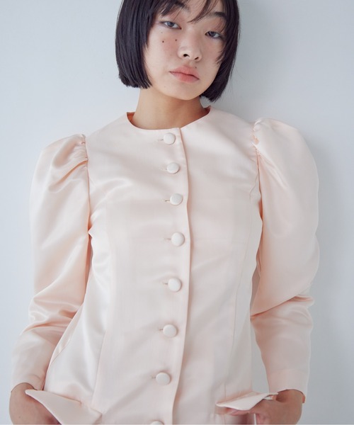 etre loin(エトルワン)の「Volume sleeve mini dress(ワンピース・レディース・グレー/ブラック/ピンクベージュ・M)」の18枚目の写真
