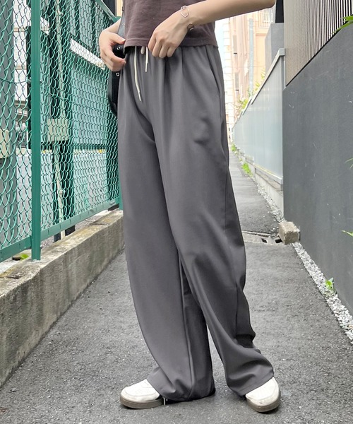 ABYS(アビス)の「ウエスト配色リラックススラックス(スラックス・レディース・グレー/ブラック・MEDIUM)」の16枚目の写真