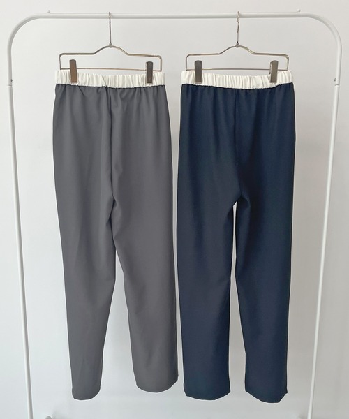 ABYS(アビス)の「ウエスト配色リラックススラックス(スラックス・レディース・グレー/ブラック・MEDIUM)」の20枚目の写真