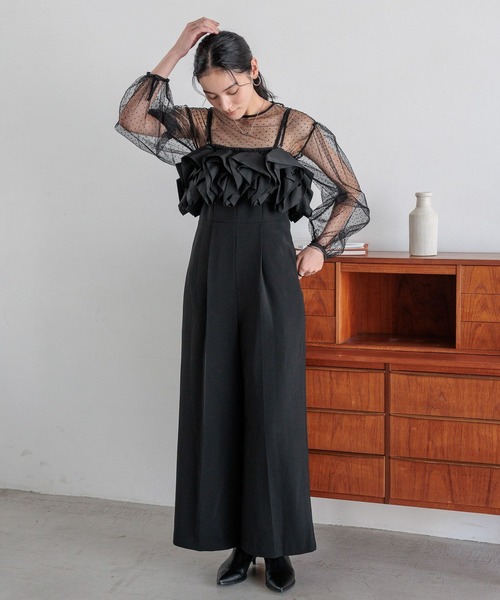 LOWRYS FARM 3点セット　チュールフリルセット　結婚式ワンピース LOWRYS FARM 3点セット チュールフリルセット 結婚式ワンピース