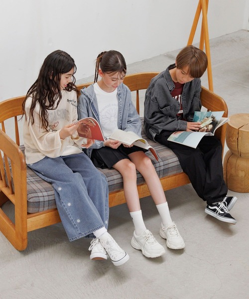 GLOBAL WORK（グローバルワーク）の「GOODデニムシャツ長袖/575587（シャツ/ブラウス・キッズ・ブラック/ブルー・140cm/160cm/150cm）」の5枚目の写真