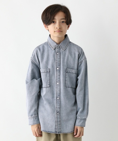 セール】GOODデニムシャツ長袖/575587（シャツ/ブラウス）｜GLOBAL