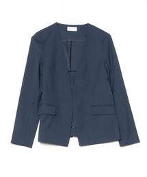 未使用 プラステ 2.1万 麻100％ ノーカラー ジャケット 2 未使用 プラステ 2.1万 麻100％ ノーカラー ジャケット 2 PLST