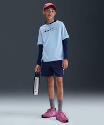 NIKE（ナイキ）の「ナイキ マルチ ジュニア Dri-FIT フリース ショートパンツ / Nike Multi Big Kids' Dri-FIT Fleece Shorts HJ3709-410 Midnight Navy（その他パンツ・キッズ）」