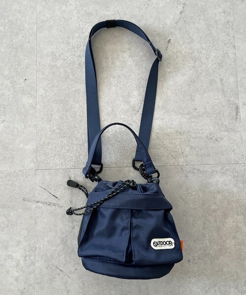 OUTDOOR PRODUCTS(アウトドアプロダクツ)の「巾着ミニショルダー(ショルダーバッグ・メンズ・ブラック/ブラウン/ネイビー・FREE)」の12枚目の写真