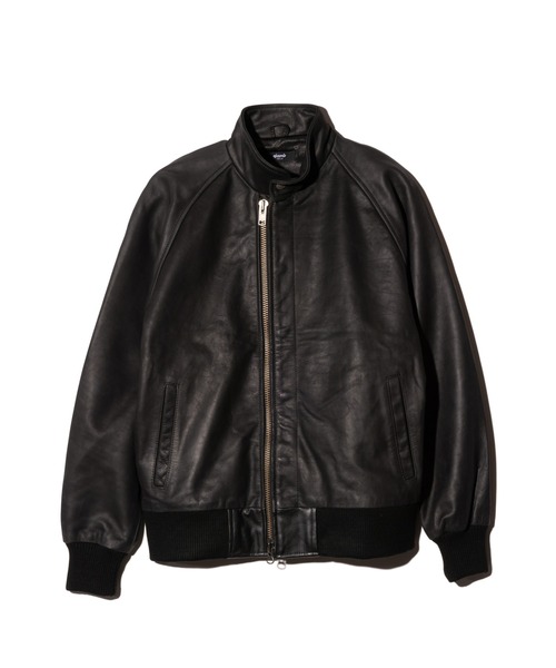 glamb（グラム）の「Leather Bomber Jacket / レザーボマージャケット（ブルゾン・メンズ・ブラック/ブラウン・S/M/L）」の3枚目の写真