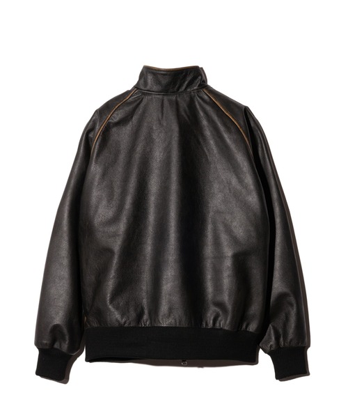 glamb（グラム）の「Leather Bomber Jacket / レザーボマージャケット（ブルゾン・メンズ・ブラック/ブラウン・S/M/L）」の5枚目の写真