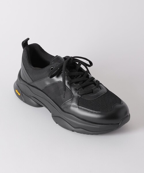 BLACK LABEL CRESTBRIDGE(ブラックレーベル・クレストブリッジ)の「【BLACK.lab】カルゼシャドークレストブリッジチェックコンビビブラムスニーカー(スニーカー・メンズ・ブラック・26.0cm/25.0cm/27.0cm)」の4枚目の写真