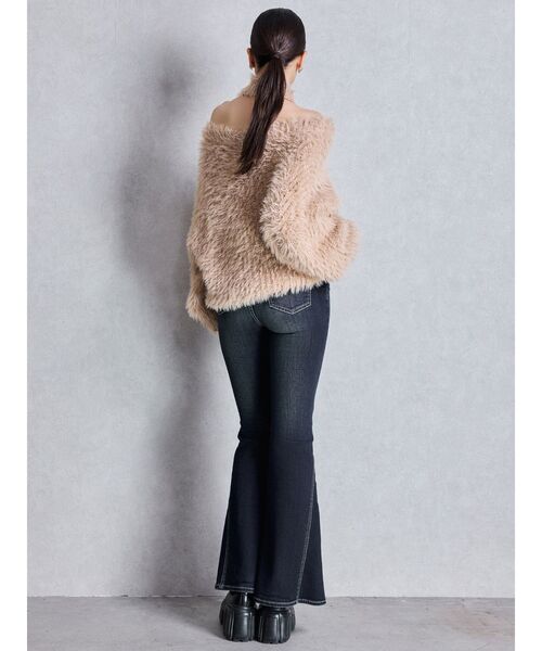 GYDA（ジェイダ）の「ハイウエストleg lengthフレアデニムパンツ（デニムパンツ・レディース・インディゴブルー/ライトブルー・X-SMALL/SMALL/MEDIUM）」の20枚目の写真