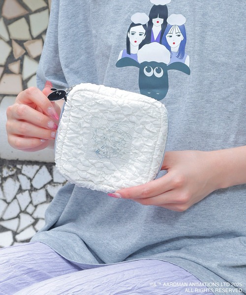 ACCOMMODE（アコモデ）の「【ひつじのショーン】羊文学オーバーシルエットTシャツ（Tシャツ/カットソー・レディース・グレー/ホワイト・L/M）」の11枚目の写真