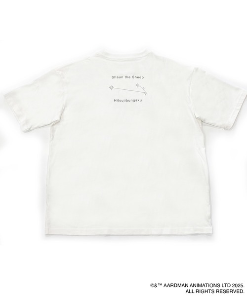 ACCOMMODE（アコモデ）の「【ひつじのショーン】羊文学オーバーシルエットTシャツ（Tシャツ/カットソー・レディース・グレー/ホワイト・L/M）」の8枚目の写真
