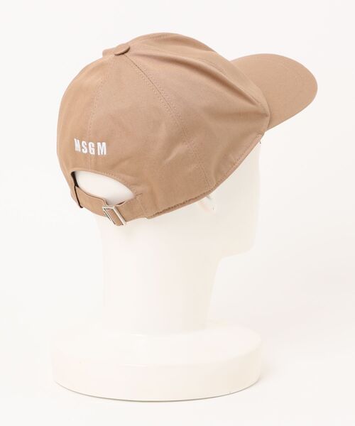 MSGM（エムエスジーエム）の「「TheMwave」刺繍ロゴ ベースボールキャップ（キャップ・メンズ・ブラック/ベージュ・FREE）」の3枚目の写真