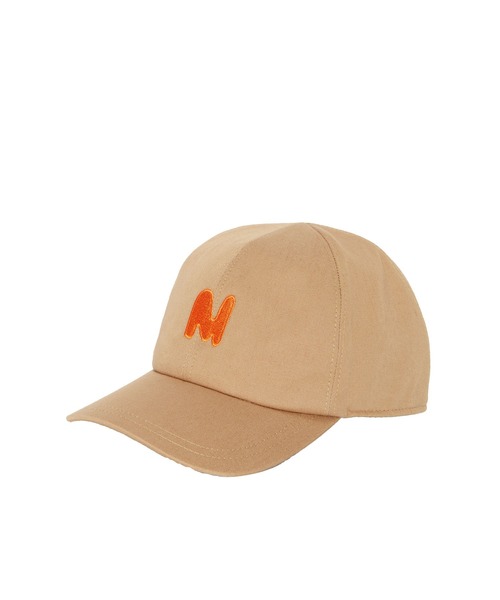 MSGM（エムエスジーエム）の「「TheMwave」刺繍ロゴ ベースボールキャップ（キャップ・メンズ・ブラック/ベージュ・FREE）」の2枚目の写真