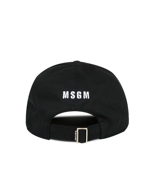 MSGM（エムエスジーエム）の「「TheMwave」刺繍ロゴ ベースボールキャップ（キャップ・メンズ・ブラック/ベージュ・FREE）」の9枚目の写真