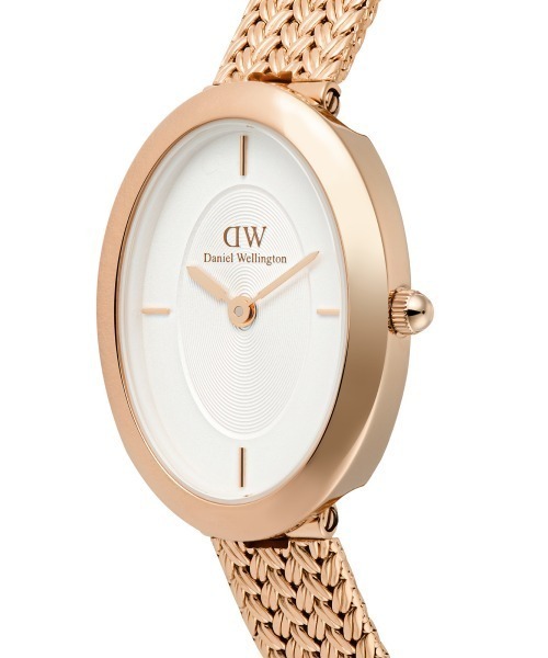 Daniel Wellington（ダニエルウェリントン）の「Juliette Braided Mesh White Sunray 23X31MM レーディス腕時計 ローズゴールド／ゴールド／シルバ（アナログ腕時計・レディース・シルバー/ピンクゴールド/イエローゴールド・ONE SIZE）」の9枚目の写真