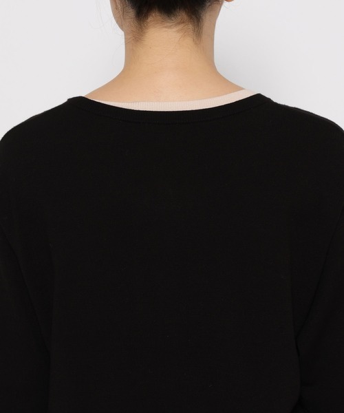 LOWRYS FARM（ローリーズファーム）の「ハイショククルーカーディガン　581256（カーディガン/ボレロ・レディース・ブラック/ブラウン/レッド・FREE）」の10枚目の写真