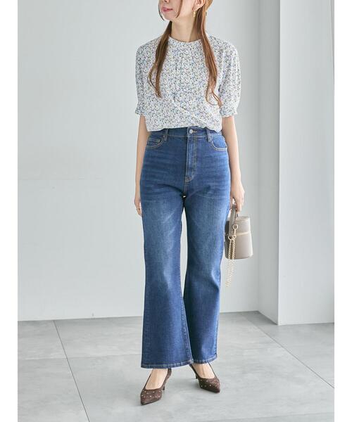 Te chichi（テチチ）の「パターンアソート5分袖ボウタイブラウス（シャツ/ブラウス・レディース・ブルー/オレンジ/ネイビー/ベージュ・F）」の11枚目の写真