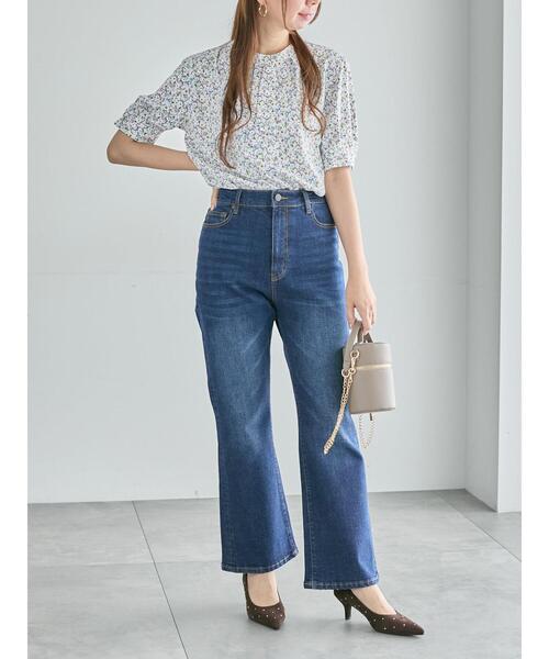 Te chichi（テチチ）の「パターンアソート5分袖ボウタイブラウス（シャツ/ブラウス・レディース・ブルー/オレンジ/ネイビー/ベージュ・F）」の12枚目の写真