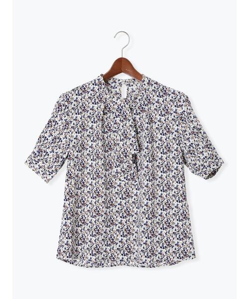 Te chichi（テチチ）の「パターンアソート5分袖ボウタイブラウス（シャツ/ブラウス・レディース・ブルー/オレンジ/ネイビー/ベージュ・F）」の18枚目の写真