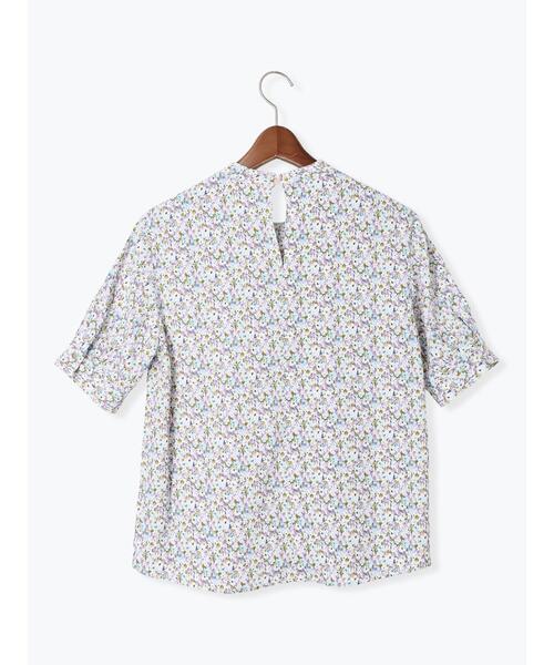 Te chichi（テチチ）の「パターンアソート5分袖ボウタイブラウス（シャツ/ブラウス・レディース・ブルー/オレンジ/ネイビー/ベージュ・F）」の21枚目の写真