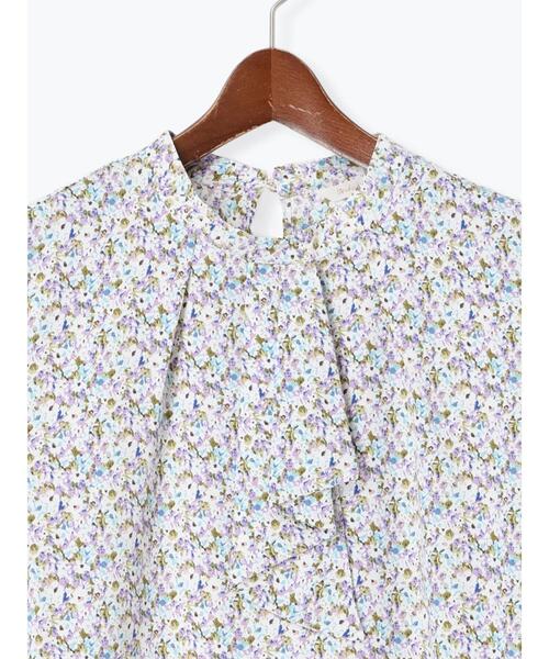 Te chichi（テチチ）の「パターンアソート5分袖ボウタイブラウス（シャツ/ブラウス・レディース・ブルー/オレンジ/ネイビー/ベージュ・F）」の22枚目の写真