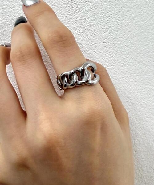WEGO(ウィゴー)の「WEGO/デザインステンレスリング(リング・レディース・その他1/その他2/その他3/その他4/その他5/その他6/その他7・FREE)」の6枚目の写真