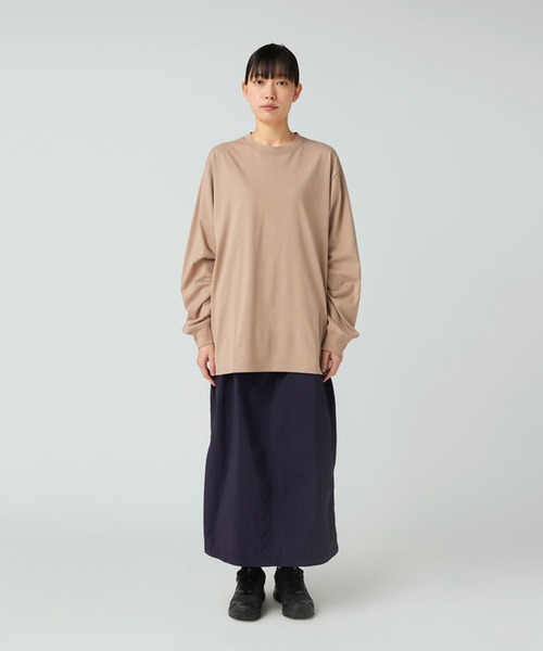 Snow Peak（スノーピーク）の「Snow Peak / Nylon Tussah Utility Storage Skirt  ナイロンタッサーユーティリティストレージスカート（スカート・レディース・ネイビー/ライトグレー/ブラック・1/2/3/4）」の4枚目の写真