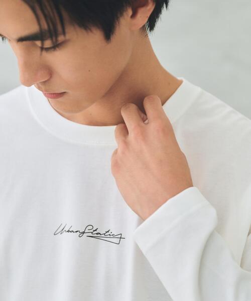 THE SHOP TK （ザ ショップ ティーケー ）の「フォトグラフプリント長袖Tシャツ【洗濯機OK】（Tシャツ/カットソー・メンズ・ブラック/オフホワイト/ブラウン系9/ホワイト系8・02/03/04）」の8枚目の写真