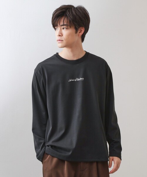 THE SHOP TK （ザ ショップ ティーケー ）の「フォトグラフプリント長袖Tシャツ【洗濯機OK】（Tシャツ/カットソー・メンズ・ブラック/オフホワイト/ブラウン系9/ホワイト系8・02/03/04）」の11枚目の写真