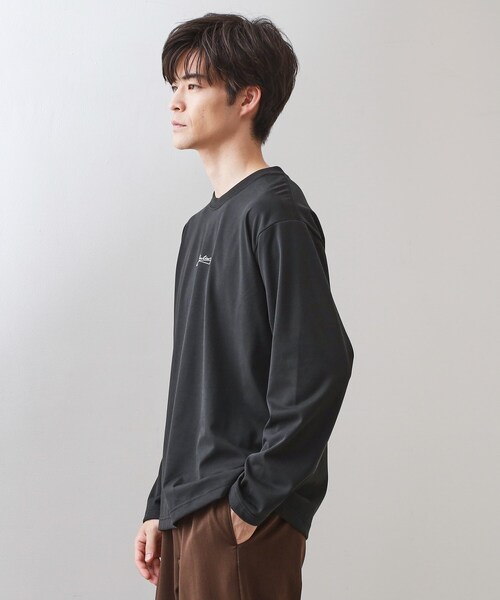 THE SHOP TK （ザ ショップ ティーケー ）の「フォトグラフプリント長袖Tシャツ【洗濯機OK】（Tシャツ/カットソー・メンズ・ブラック/オフホワイト/ブラウン系9/ホワイト系8・02/03/04）」の12枚目の写真