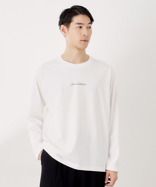 THE SHOP TK （ザ ショップ ティーケー ）の「フォトグラフプリント長袖Tシャツ【洗濯機OK】（Tシャツ/カットソー・メンズ・ブラック/オフホワイト/ブラウン系9/ホワイト系8・02/03/04）」の19枚目の写真