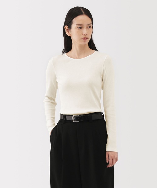 試着のみ MUJI LABO 無印良品 L～XL コットン カーディガン ジャケット 羽織 作務衣 ネイビー MUJI Labo tシャツ 「MUJI Labo」婦人 強撚コットンニット半袖プル