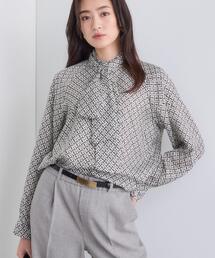 INDIVI | ジオメプリントボウタイブラウス(シャツ/ブラウス)