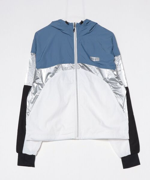ROXY(ロキシー)の「ロキシー ROXY ALL TIME ACTIVE JACKET(ナイロンジャケット・レディース・ブルー/ブラック・L/M)」の1枚目の写真